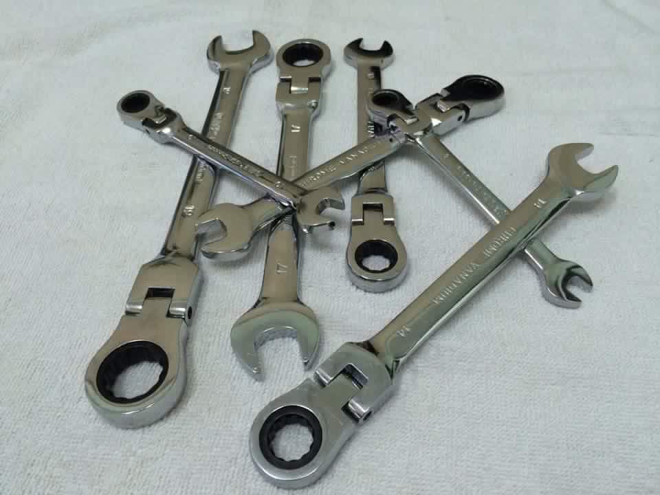 ประแจแหวนข้างฟรีพับได้ 7ตัว/ชุด