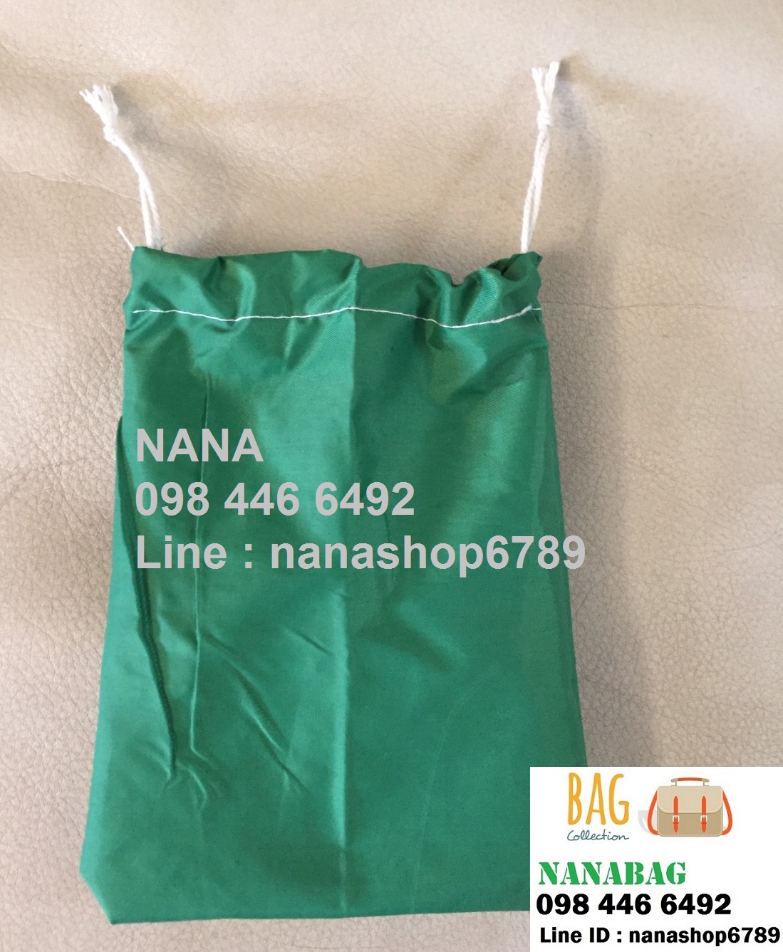 ถุงผ้าหูรูด ผ้าร่ม กระเป๋าผ้าร่ม ถุงผ้าร่ม (หูรูดเฉพาะปาก)