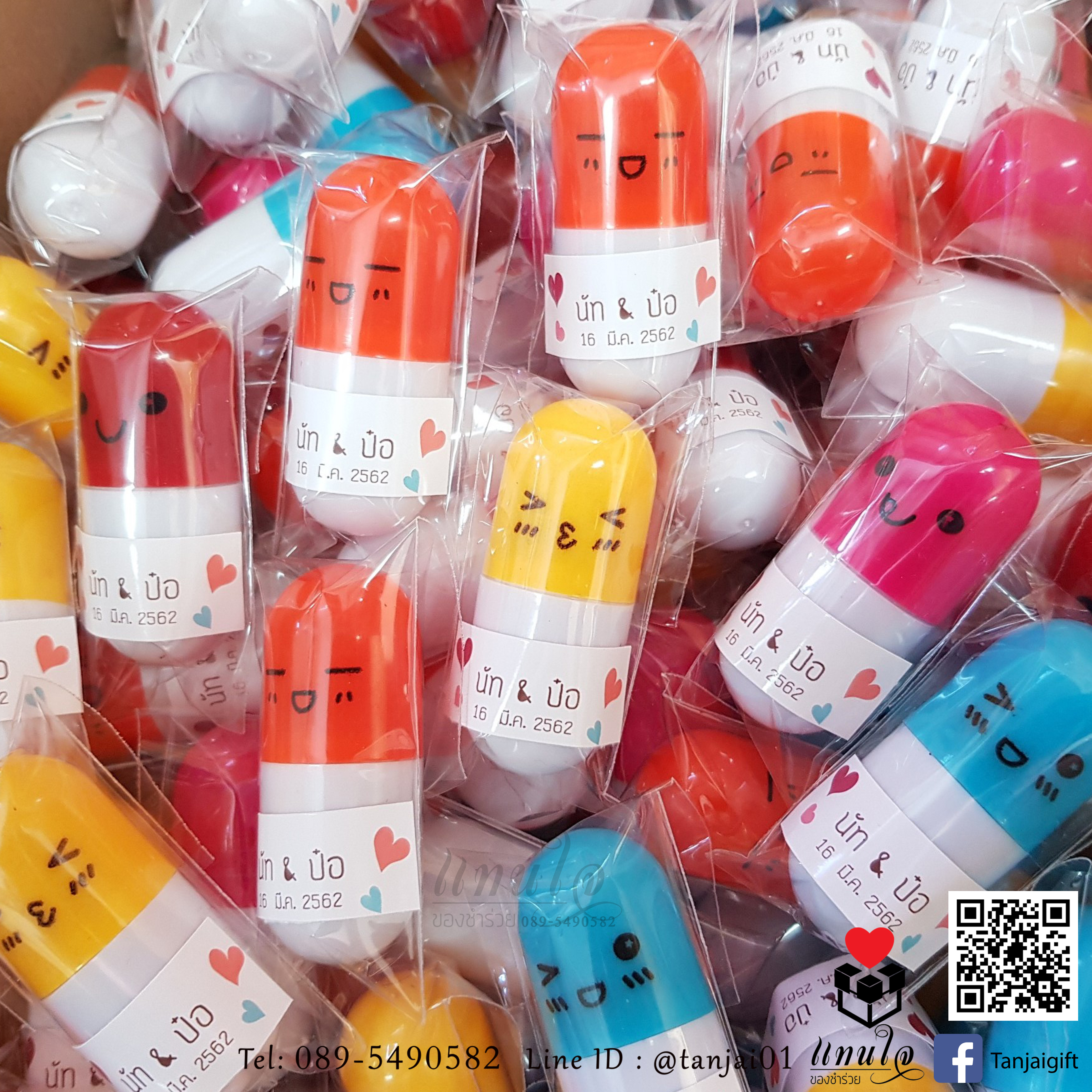 ของชำร่วยปากกาแคปซูล เริ่มต้น 6 บาท พร้อมใส่ถุงใส ติดสติ๊กเกอร์ป้ายชื่อ ใช้งานได้จริง