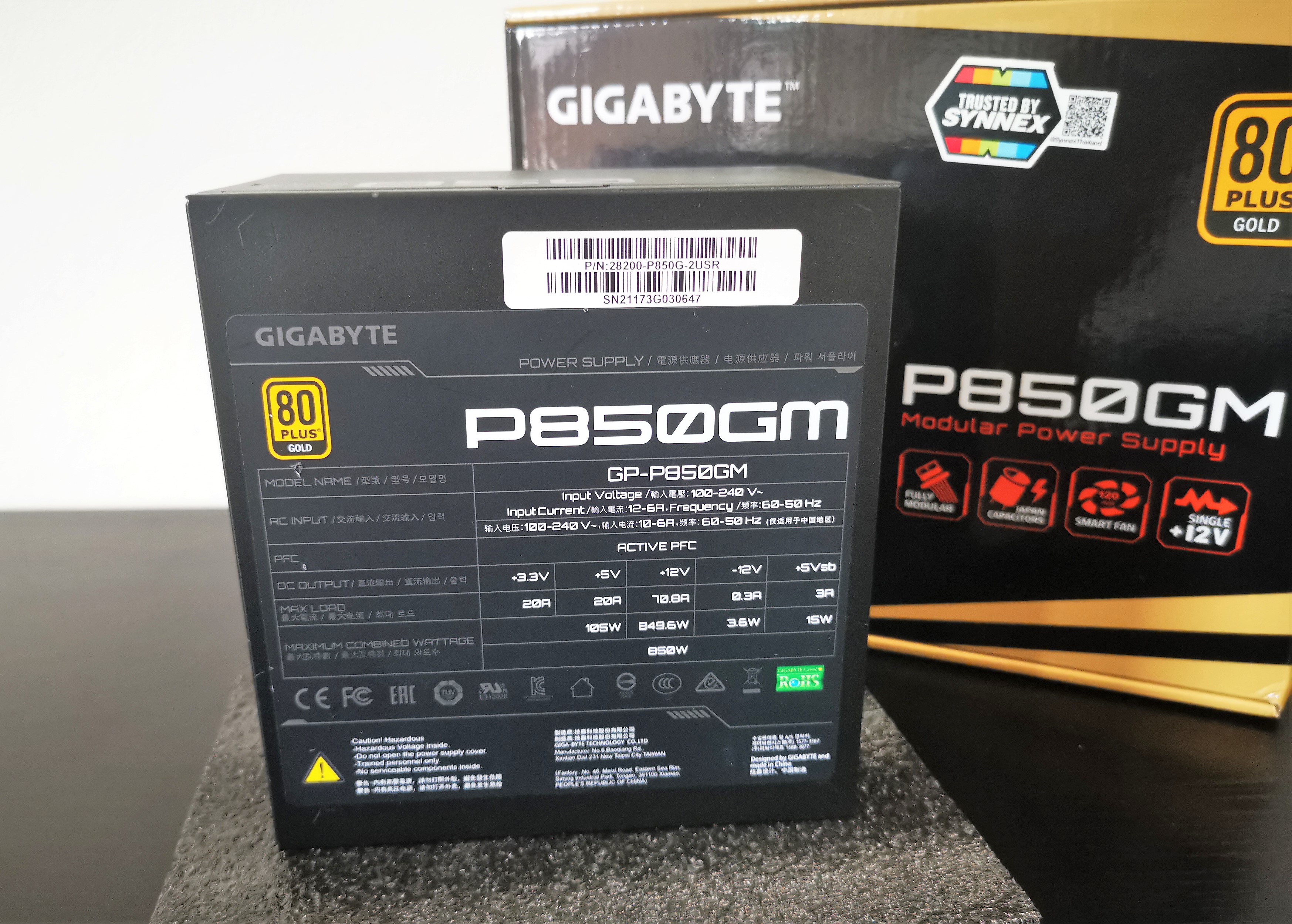PSU GIGABYTE P850GM 850W (80+ Gold)