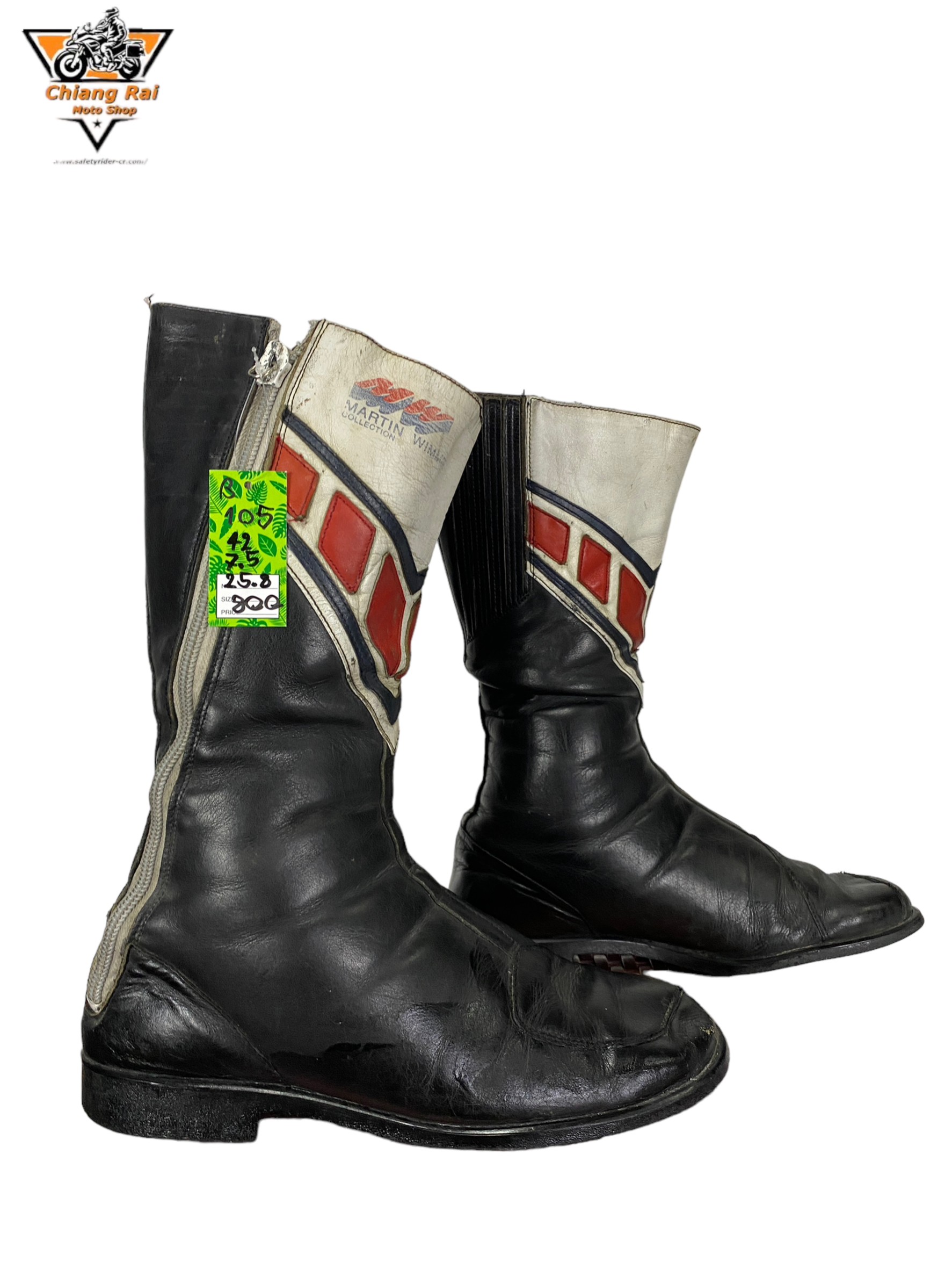 รองเท้าขี่มอเตอร์ไซด์( มือสอง) RCBS-105 Size ขนาดจากป้าย 42:EUR / 7.5:UK / 25.8:Cm.(MARTIN)