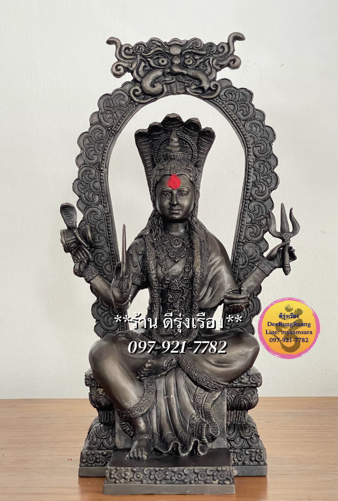 พระแม่มารีอัมมัน ประทับบัลลังก์ **สูง 13.2 นิ้ว งานไทย*