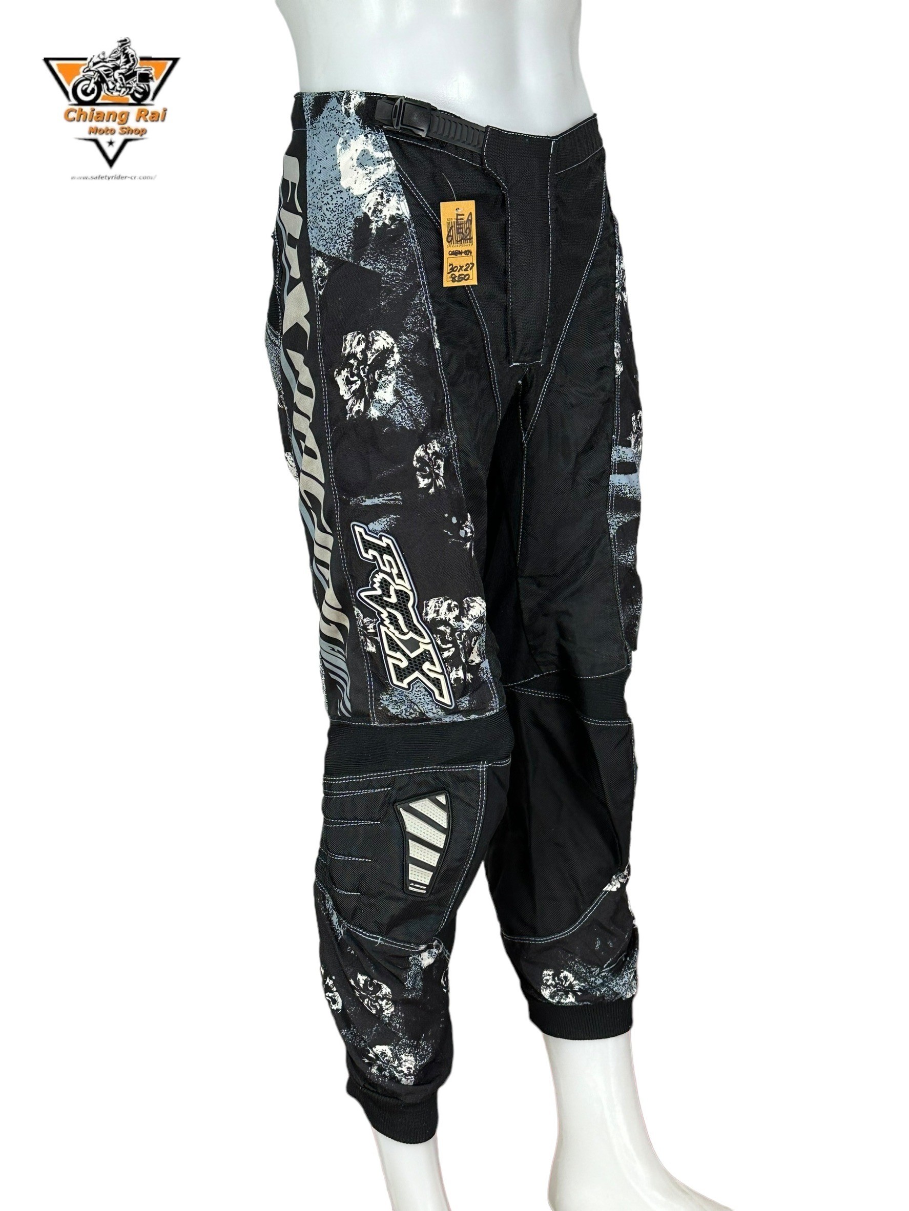 กางเกงขี่มอเตอร์ไซด์ ( มือสอง ) E&A 652: เอว 30" ยาว 27" **FOX**