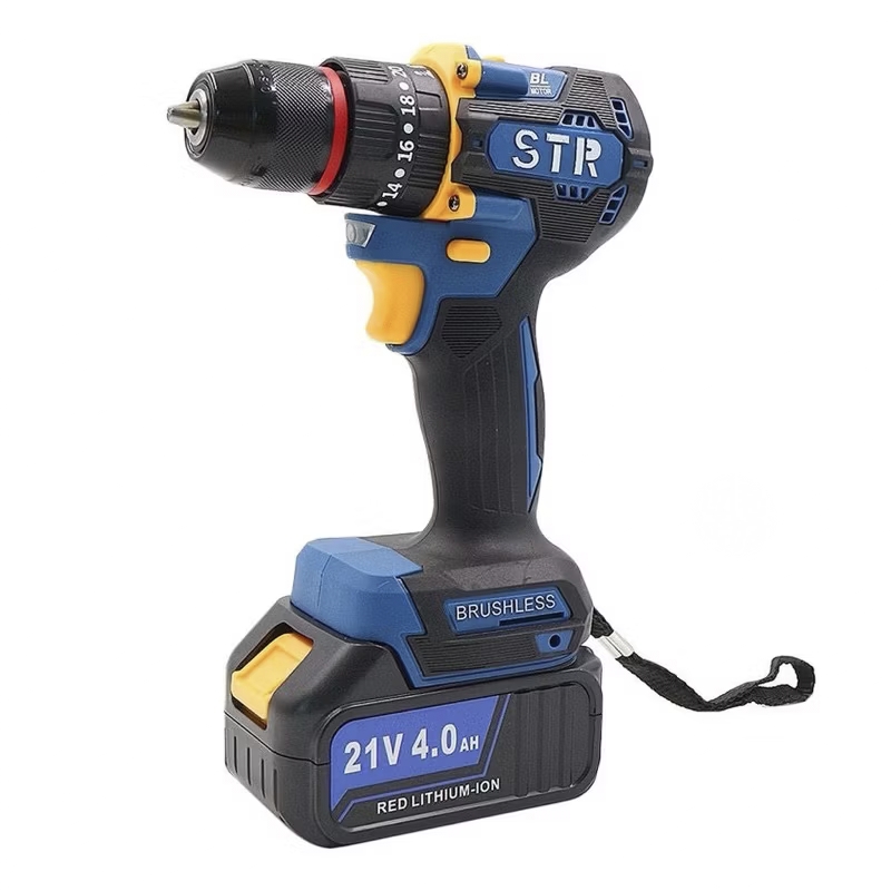 สว่านแบตกระแทก บัสเลส STR 21V รุ่นใหม่ 3 ระบบหัวเหล็ก