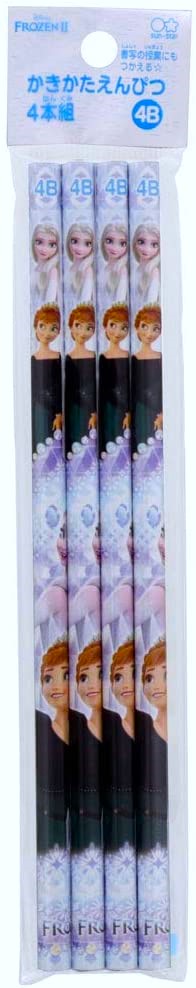 Disney Frozen ดินสอไม้ 4B 1 แพ๊คมี 4 แท่ง เจ้าหญิงเอลซ่า อันนา แพ๊คละ 150บาทค่ะ MADE IN JAPAN ของแท้จากญี่ปุ่น