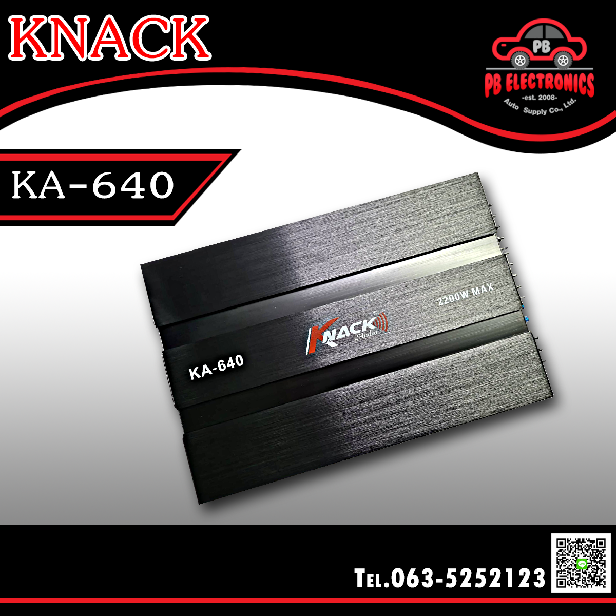 เพาเวอร์แอมป์ 4Ch KNACK รุ่น KA-640
