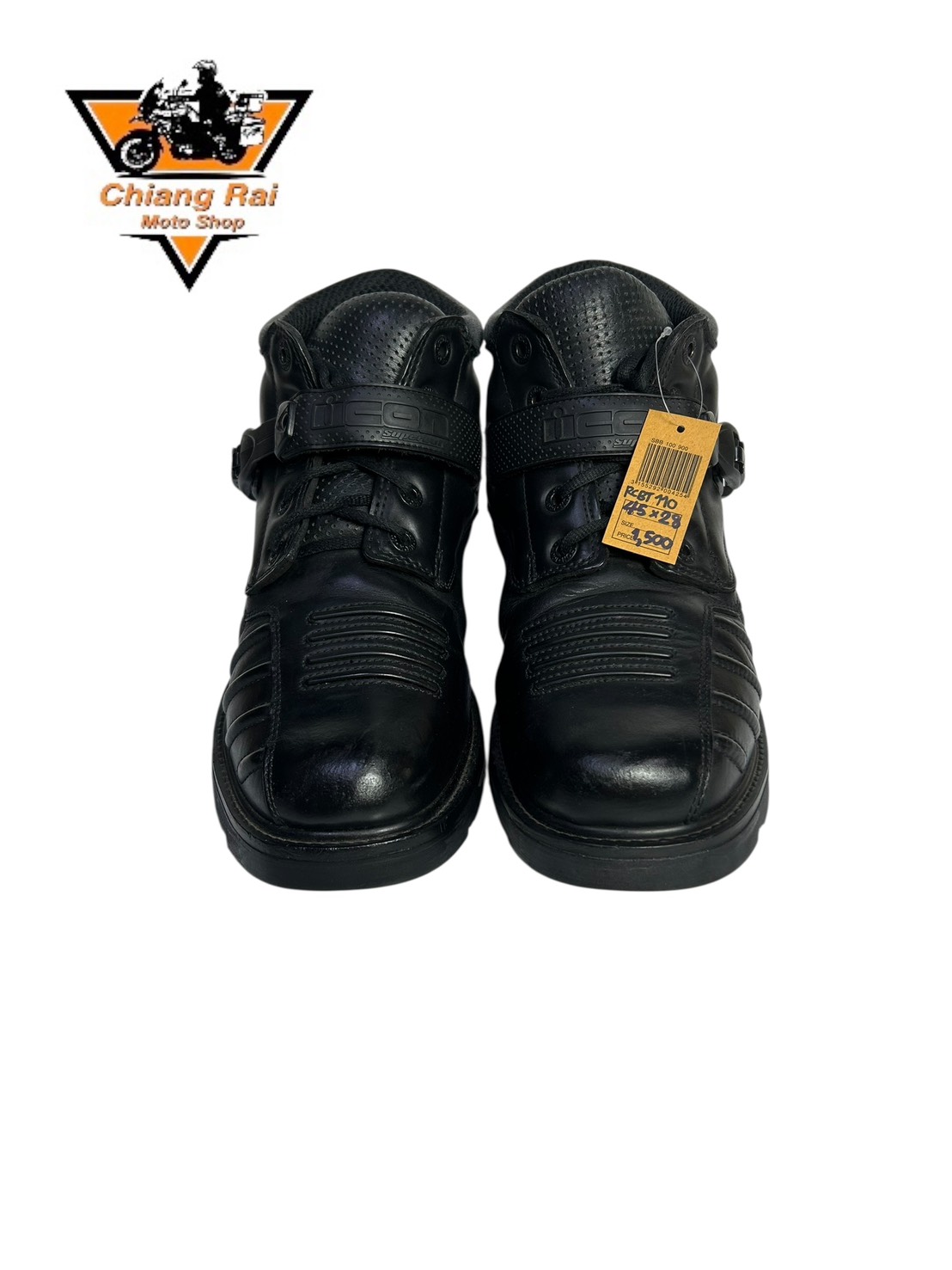 รองเท้าขี่มอเตอร์ไซด์( มือสอง) RCBT-110 Size ขนาดจากป้าย 45:EUR / 10.5:UK / 28.5:Cm.(ICON)