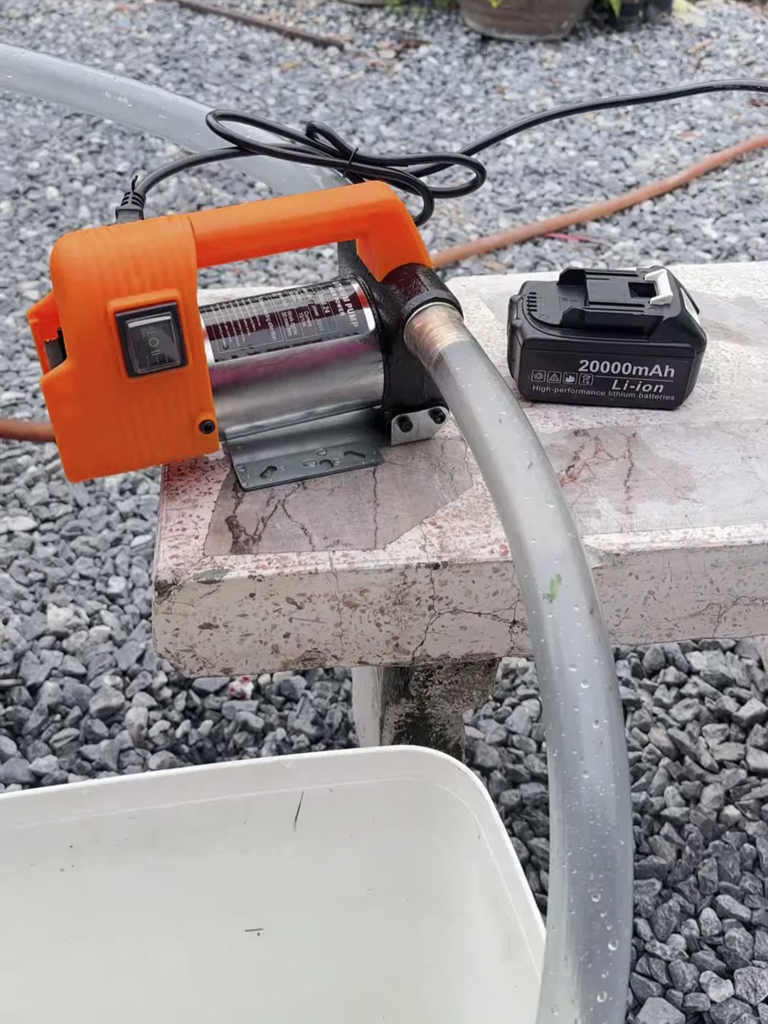 ปั๊มน้ำมันไร้สาย 2 in1 ONSEN 24V