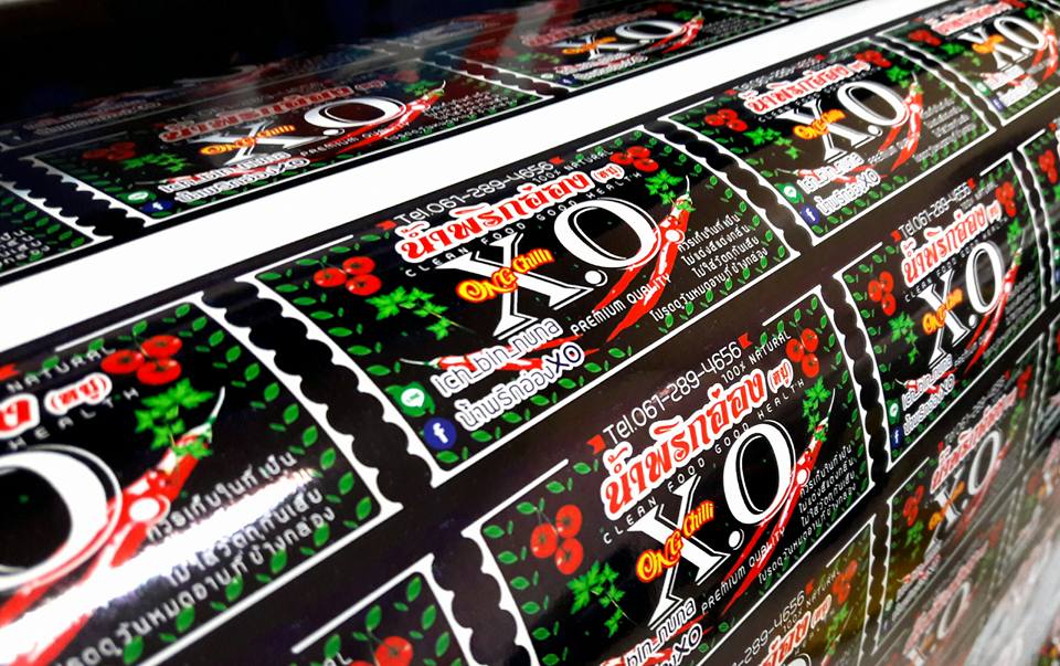 ฉลากสินค้าสติ๊กเกอร์พีวีซี (PVCขาว)