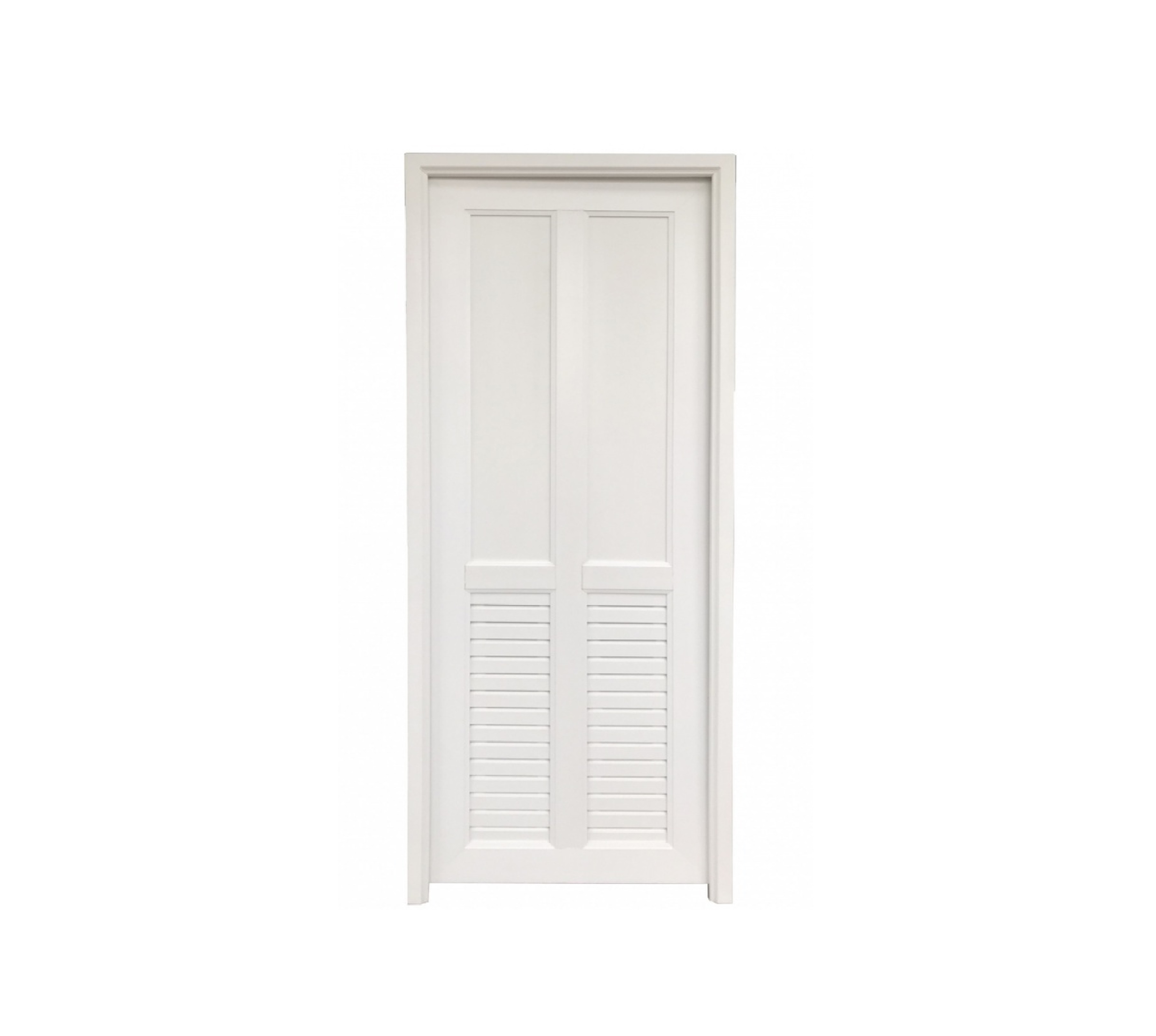 WELLINGTAN ชุดประตูยูพีวีซี JM-008-WT 70x200 ซม. สีขาว