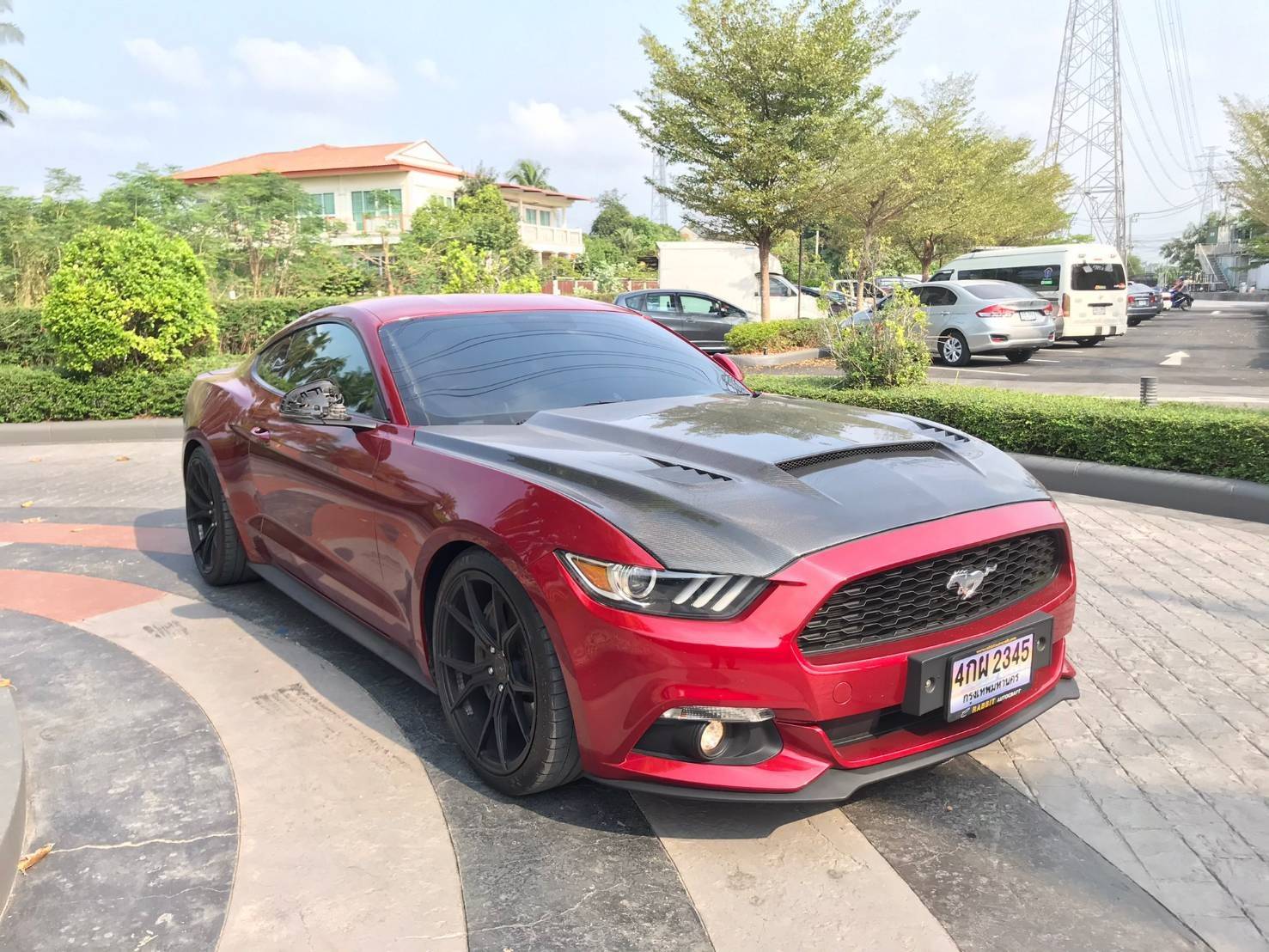 Ford mustang2.3 ecoboost coupe AT ปี 2016 จด 2017 สีแดง
