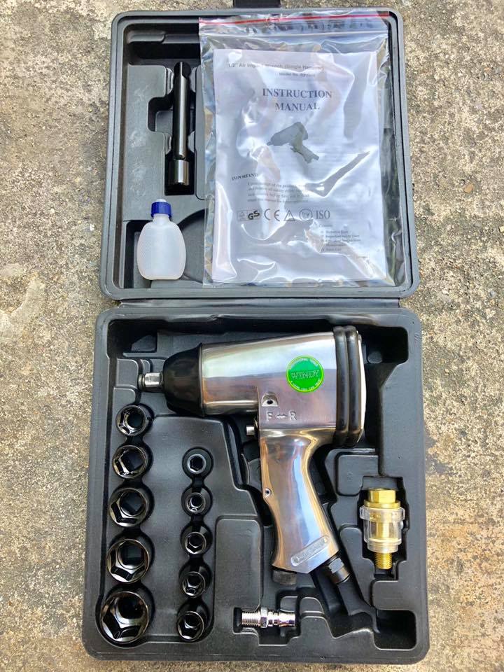 ชุดบล็อกลม ยี่ห้อ WINDY 1/2" 4 หุน