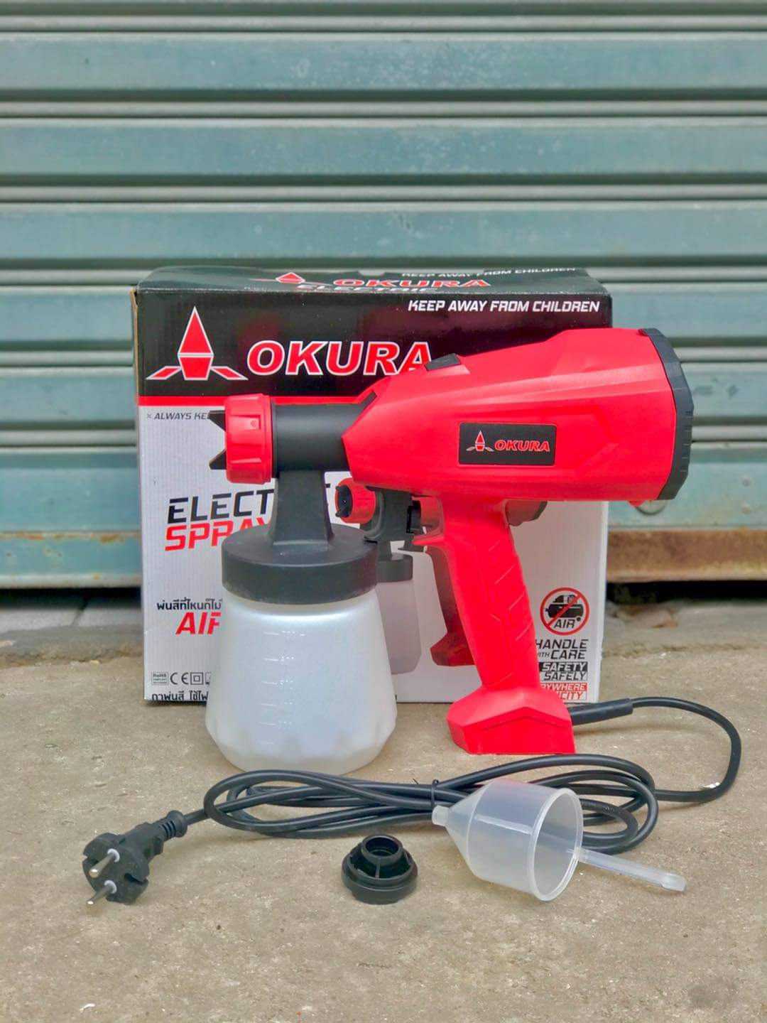 กาพ่นสีไฟฟ้า OKURA รุ่น OK-350ESG