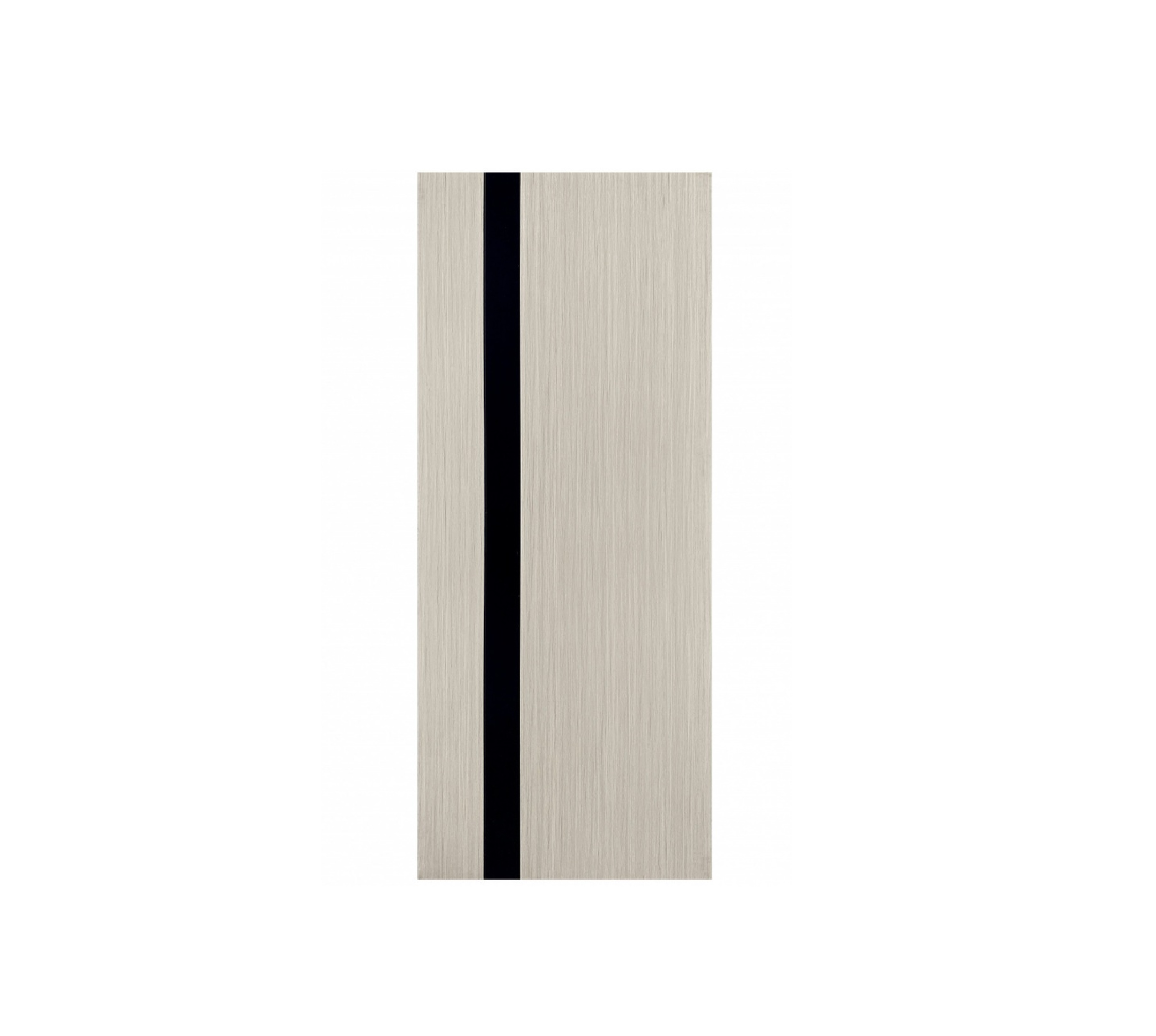 WELLINGTAN ประตู WPC บานทึบ WPC-02 80x200ซม. Gray Oak & Black (ไม่เจาะ)