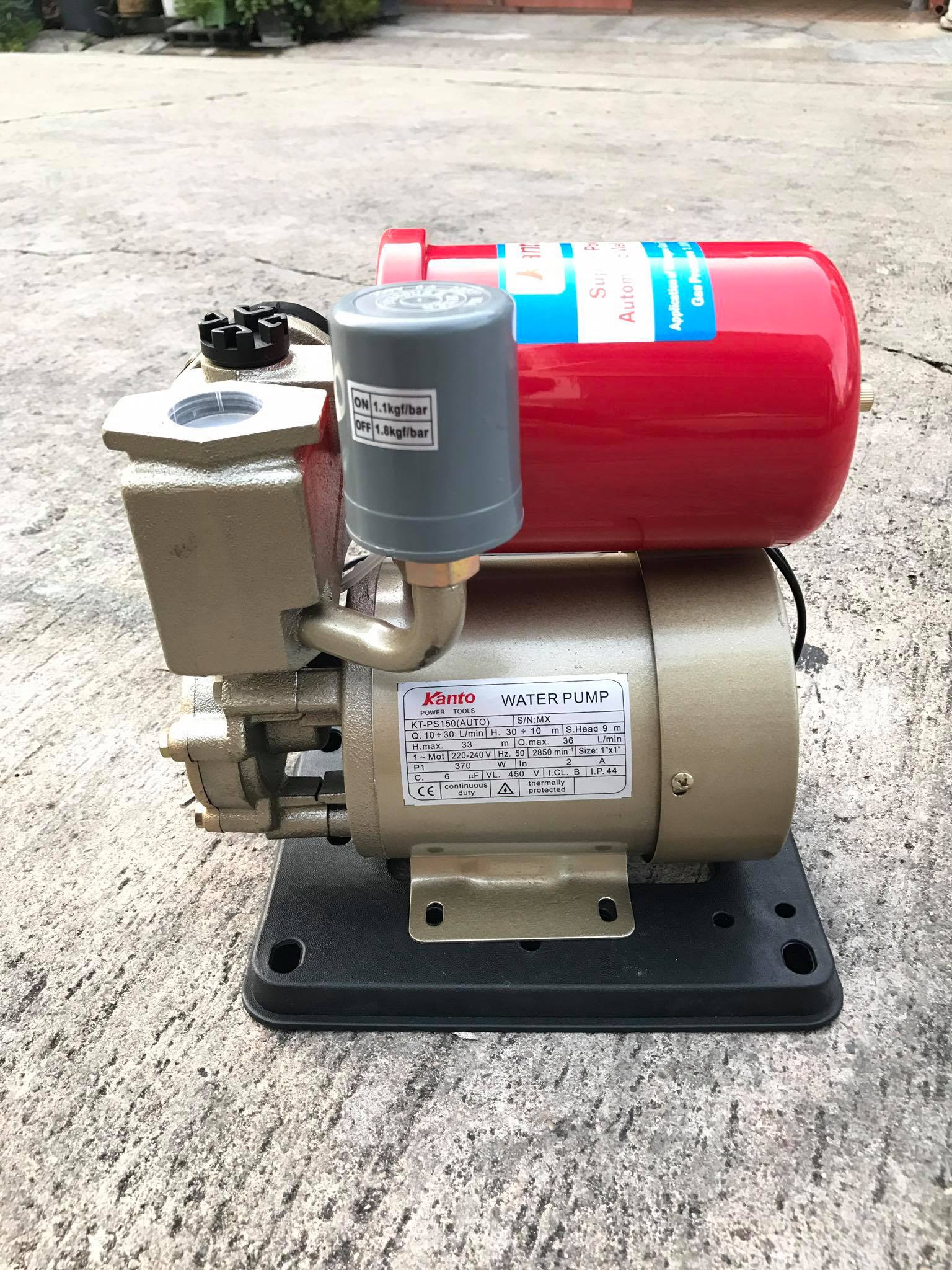 ปั๊มน้ำอัตโนมัติ kanto รุ่น KT-PS-150 Auto