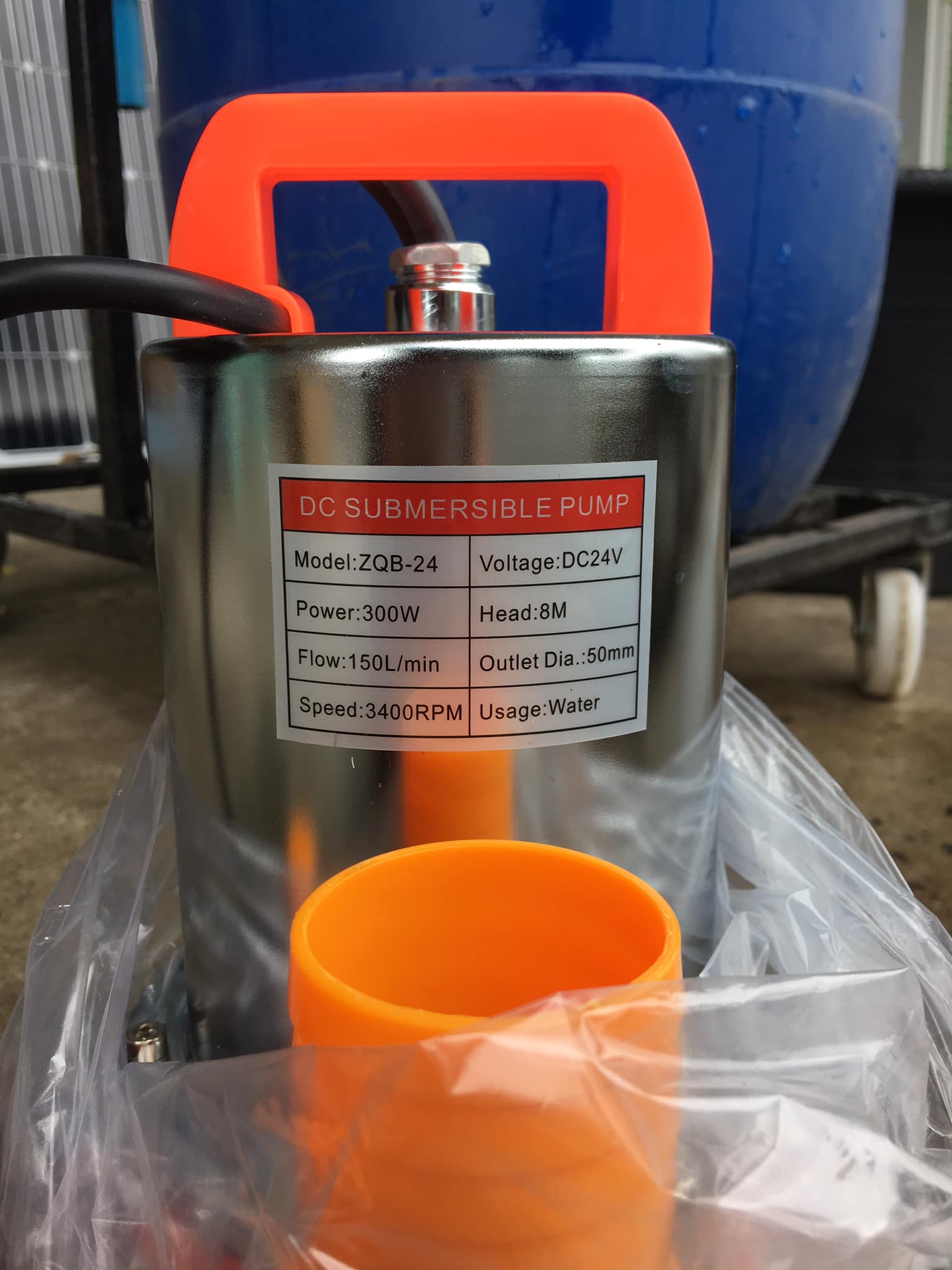 ปั้มน้ำไดโว่ DC24 V 2นิ้ว