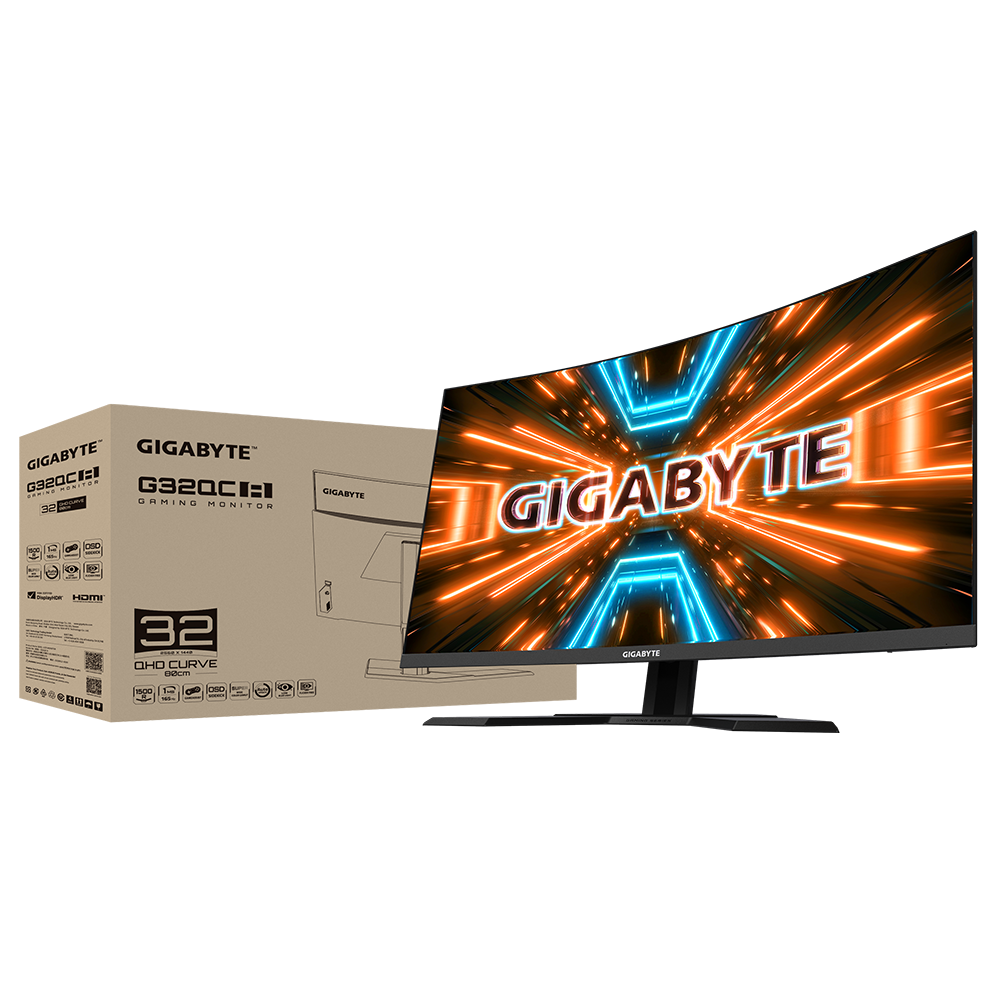 Gigabyte G32QC A Gaming Monitor CURVED 165Hz **แกะกล่องเทสแล้ว ไม่มีแตก