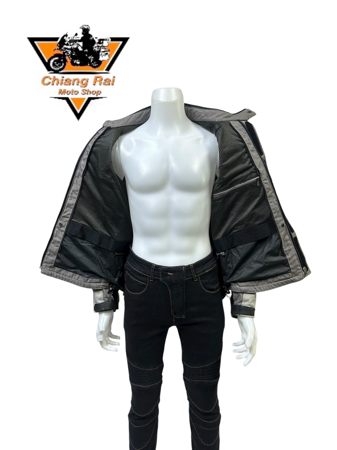 เสื้อขี่มอเตอร์ไซด์( มือสอง) RCTA 801 อก 46" ยาว 25 (L) **REV'IT**