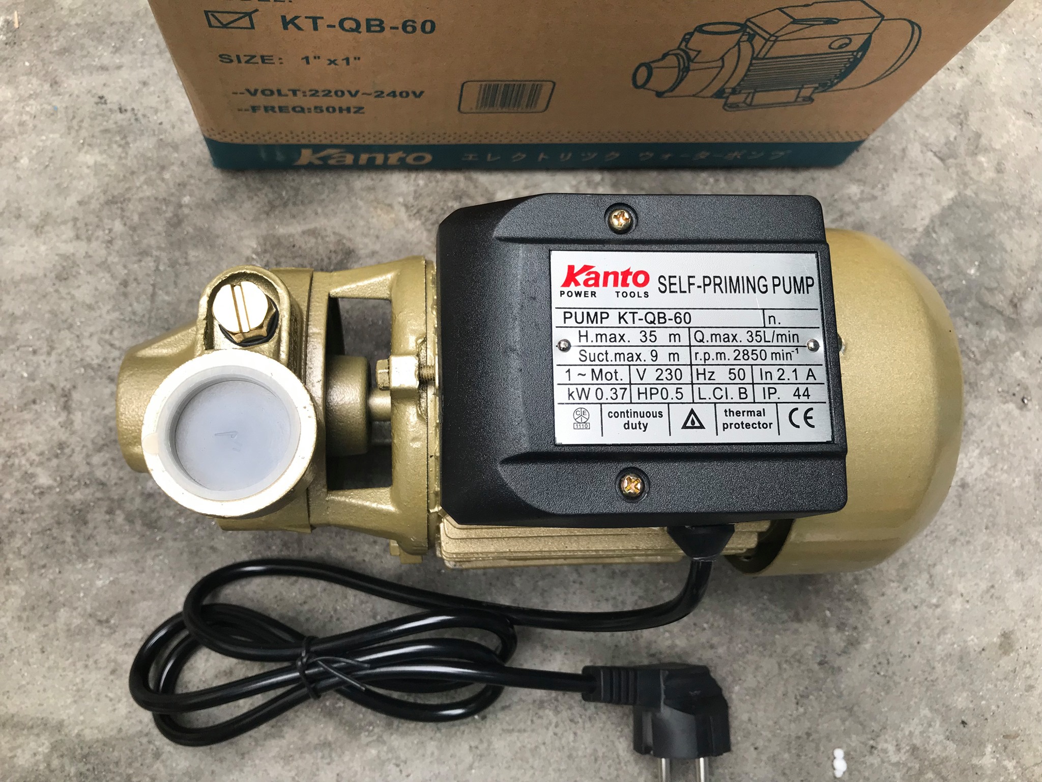 ปั๊มน้ำหอยโข่ง รุ่น QB ยี่ห้อ Kanto