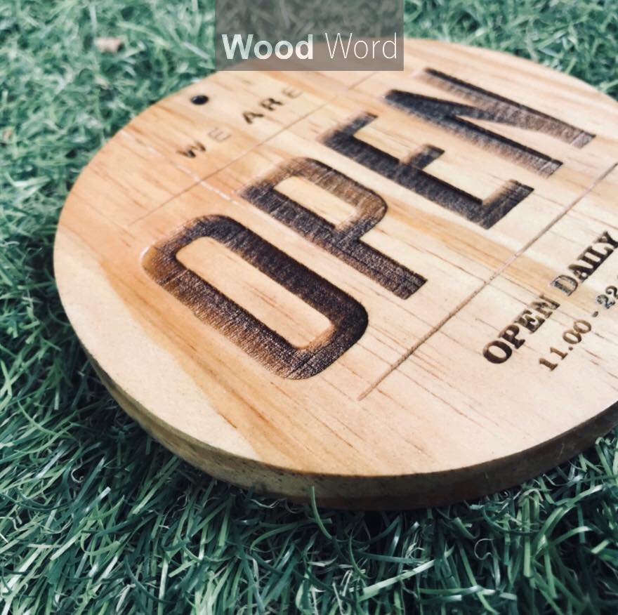 ป้ายติดกระจก open-closed