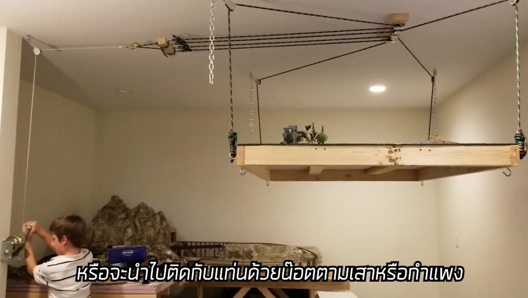 รอกสลิงมือหมุน สีเงิน(ขนาด 900กิโลกรัม)