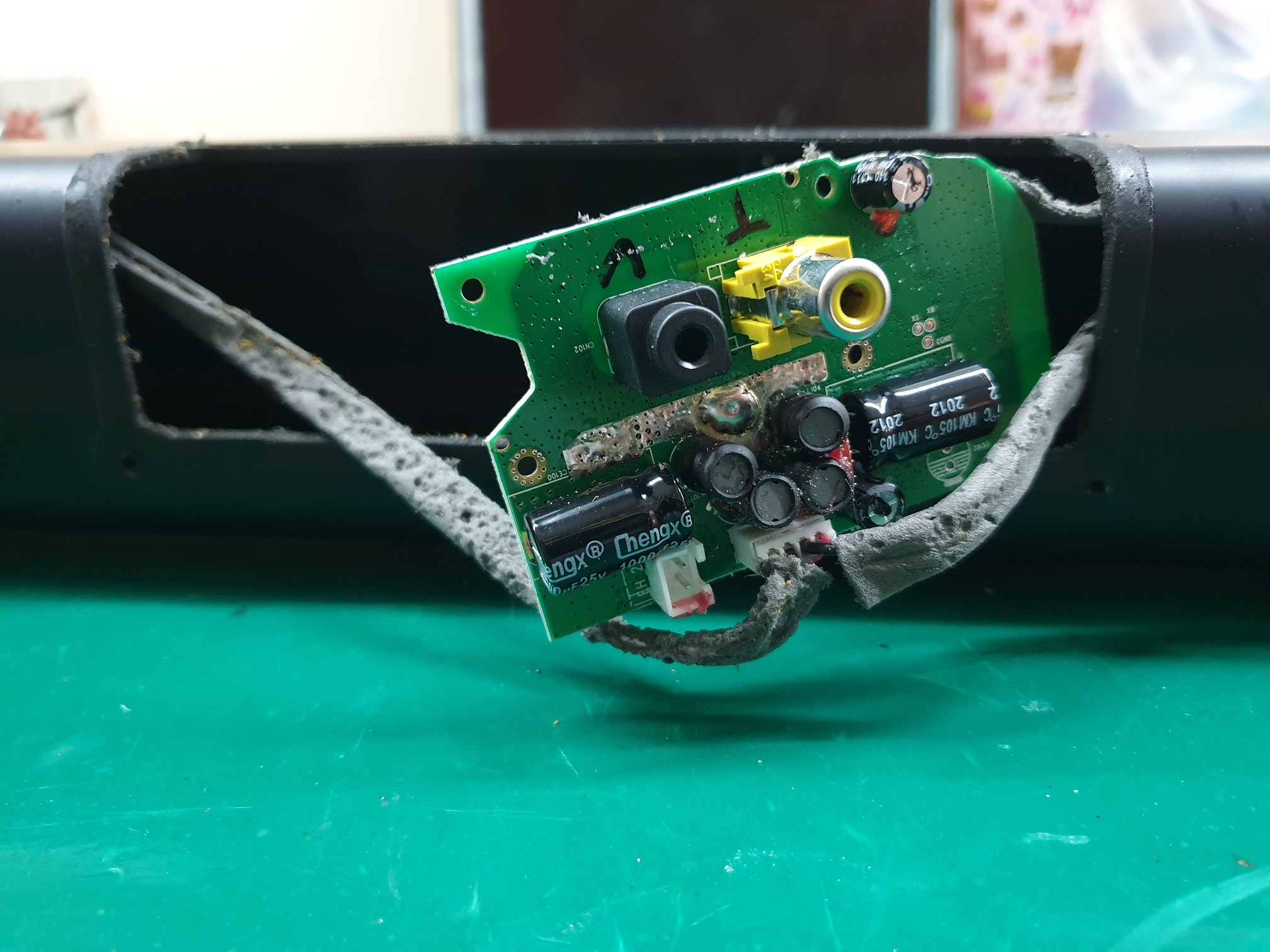 ซ่อมลำโพงซาวด์บาร์ ยี่ห้อ Xiaomi รุ่น MDZ-34-DA อาการเปิดไม่ติด