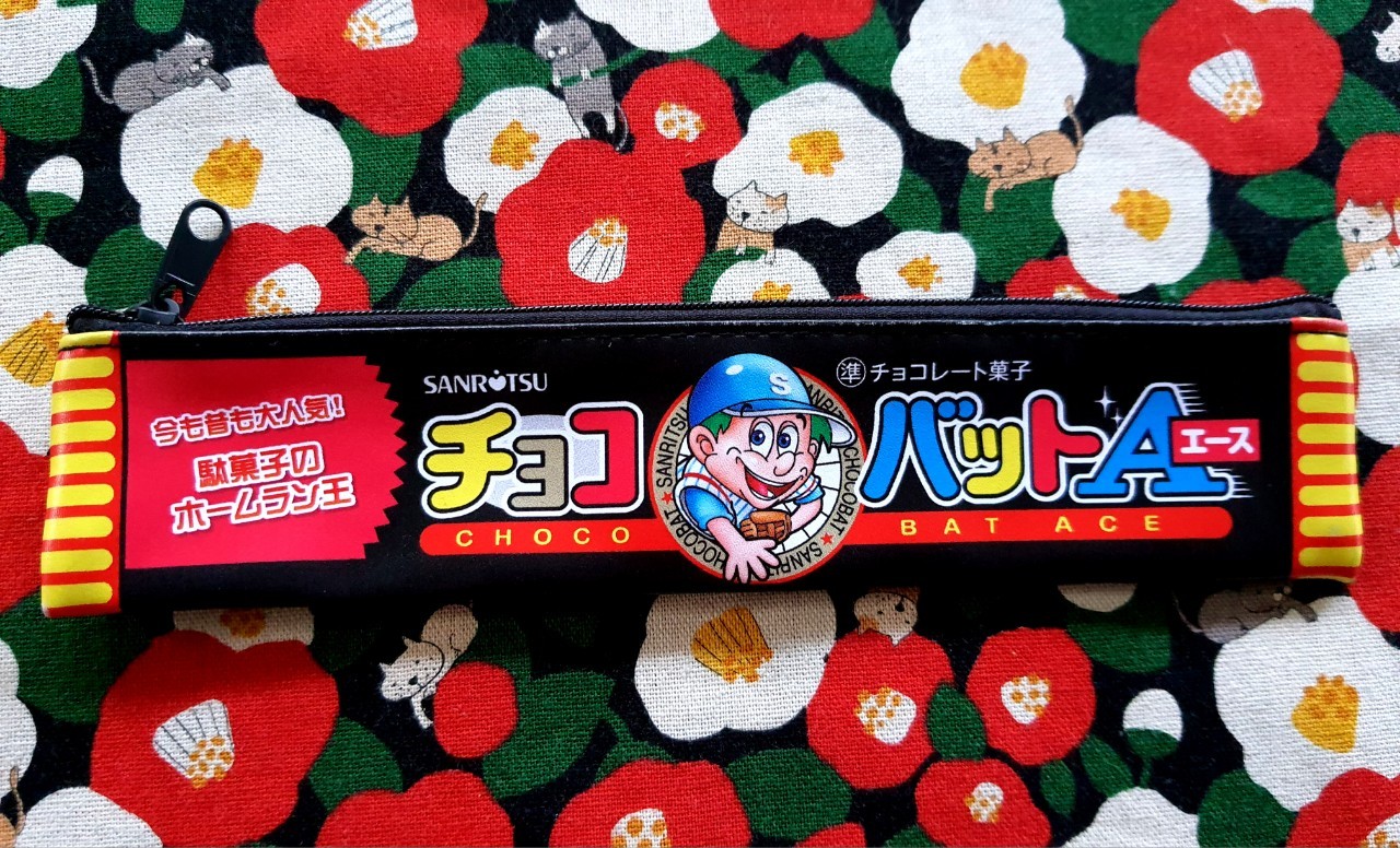 Choco Bat ace Pencil Case กระเป๋าดินสอ (หนัง) Size : 20.5 x 4.5 cm จากญี่ปุ่น