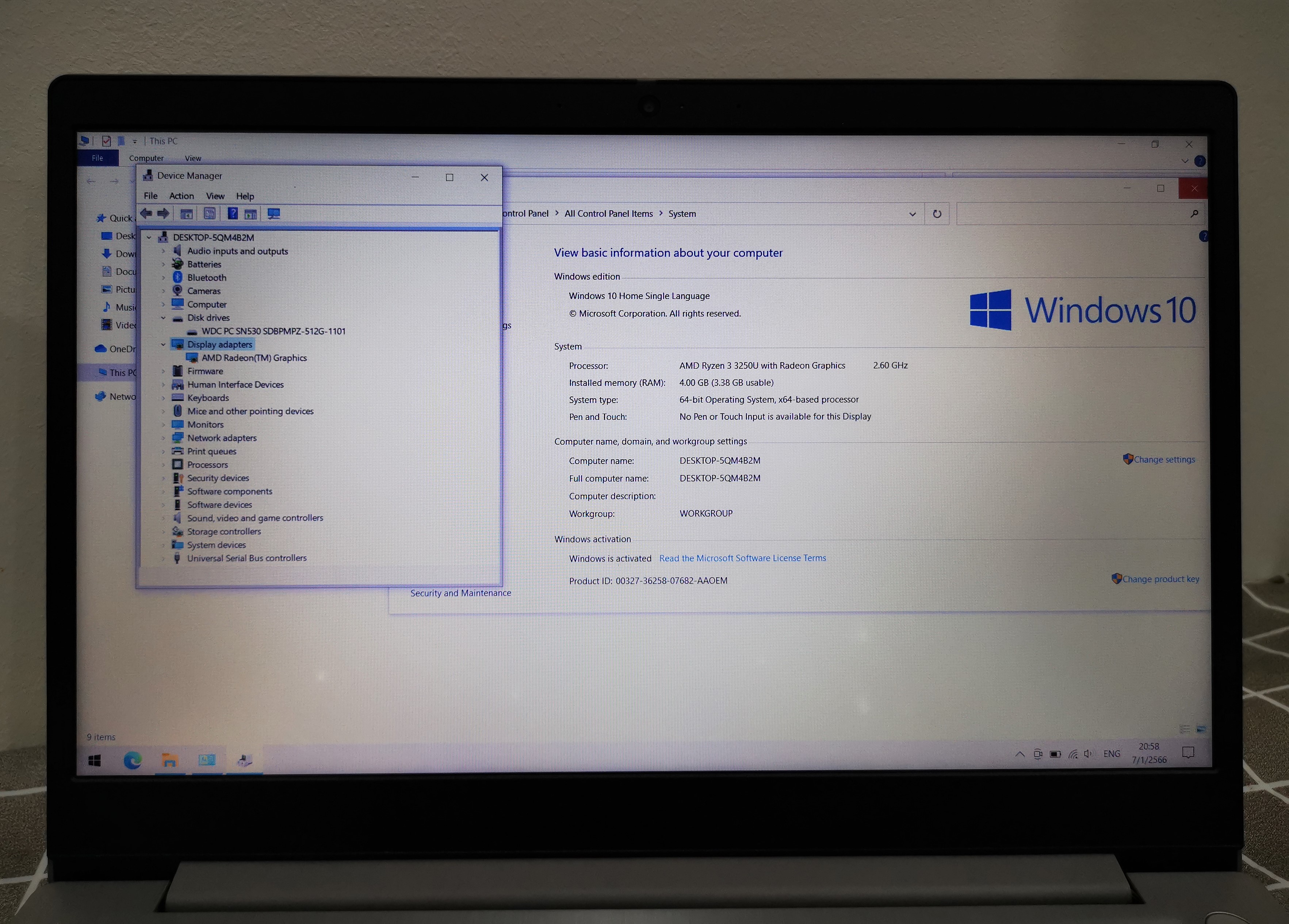 Lenovo IdeaPad 3 15ADA05-81W100L5TA