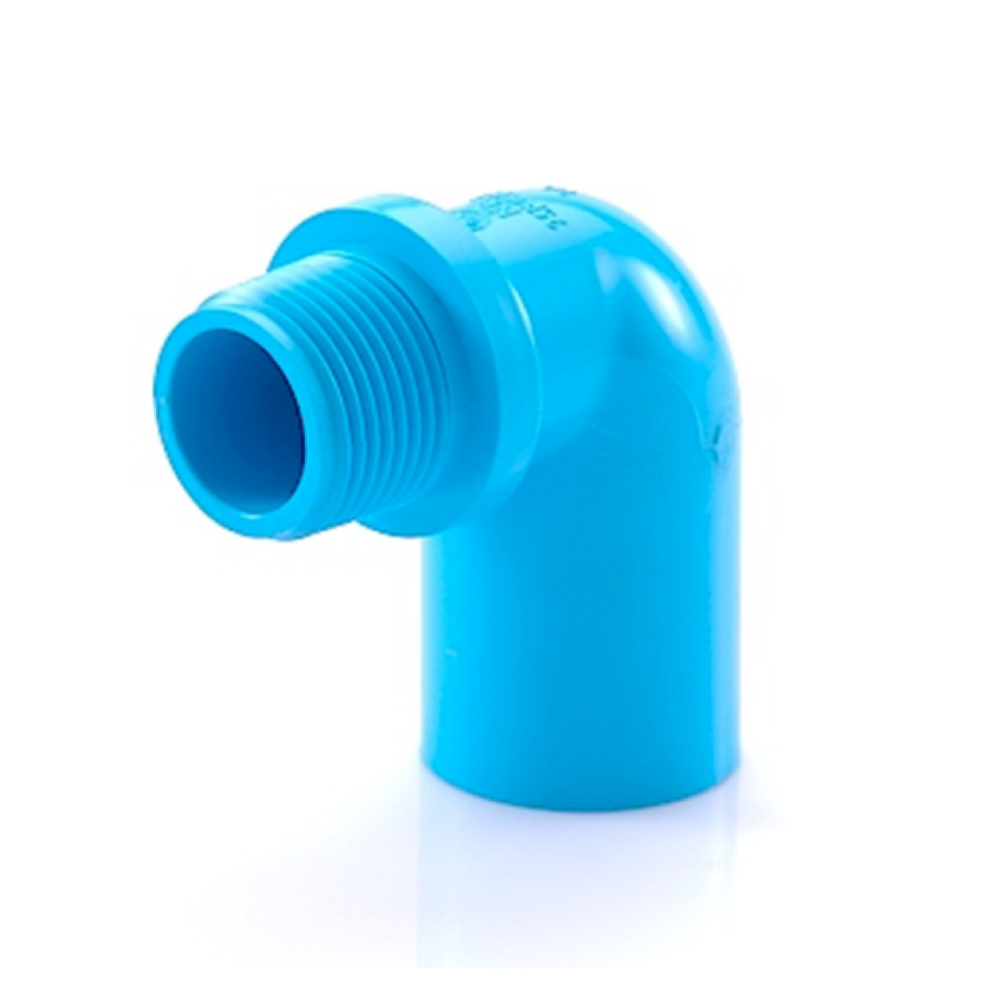 ข้องอ 90 เกลียวนอก-หนา ฟ้า VALVE ELBOW 90-WS B