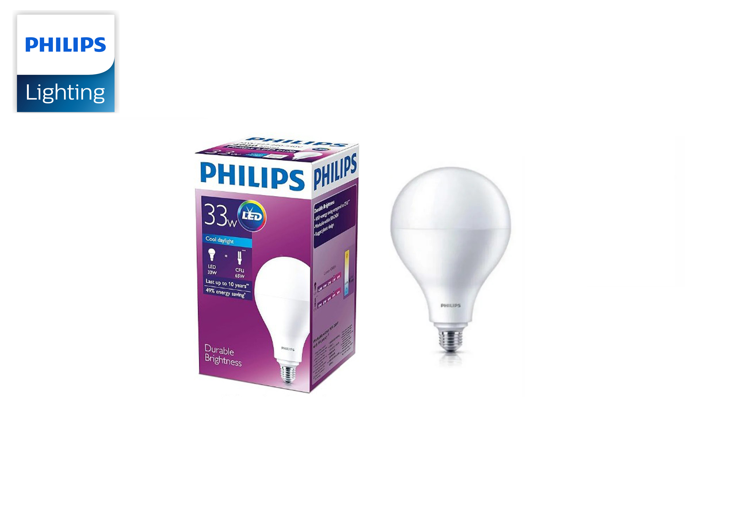 หลอดไฟ High Lumen LED Bulb 33W E27 philips