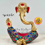 พระพิฆเนศ ประทานพร งวงจุ่มขนม (Abstract Ganesha) **ประดับหินสี**