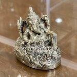 พระพิฆเนศ ปาง เสวยสุข นอนบนกองเงินกองทอง (สูง 3.5 นิ้ว)