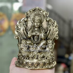 พระแม่ลักษมี ประทานพร ประทับบัลลังก์ (สูง 4.5 นิ้ว)