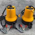 ไดโว่ ตัวเล็ก ตัวเหลือง ใช้แบตเตอรี่ DC มีให้เลือก 12V และ 24V ยี่ห้อ Win แถมตัวคีบแบต 1 คู่