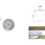 หลอดไฟ RefLED ES50 6W 220V SYLVANIA