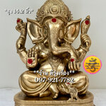 พระพิฆเนศ ปางเศรษฐี ประทานพร (สูง 14.2 นิ้ว)