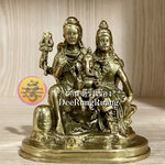 พระศิวะ พระแม่อุมา พระคเณศ **สูง 4 นิ้ว..งานทองเหลืองไทย**