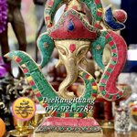 พระพิฆเนศ ประทับบนอักษร "โอม" ***ประดับหินสี***