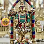 พระนารายณ์ ปาง บาลาจี หรือ เวงกเฏศวร (สูง 23 นิ้ว) ***ประดับหินสี..องค์ใหญ่***