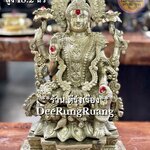 พระแม่ลักษมี ประทานพร ประทับบัลลังก์ดอกบัว(สูง 18.2 นิ้ว)