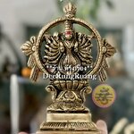 จักรแห่งพระวิษณุ ด้านหลังพระนรสิงห์ (สูง 5 นิ้ว..Fine Quality)