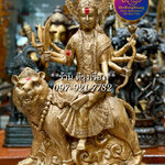 พระแม่อุมาเทวี ประทับเสือ **สูง 18 นิ้ว…งานทองเหลืองไทย**