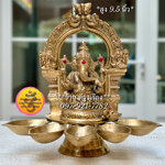 พระพิฆเณศวร ปาง รีนาโมจัน คณปติ (สูง 9.5 นิ้ว) **South India Statue**