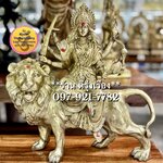 พระแม่ทุรคา ประทับสิงโต(สูง 28 นิ้ว) ***อาวุธถอดได้***