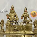 พระกุเบร่า ประทับคู่ พระแม่ลักษมี **สูง 12 นิ้ว..Fine Quality Piece**