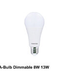 หลอดไฟ LED A-Bulb Dimmable 8W ,13W TOSHIBA
