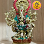 พระพิฆเนศ ปาง 51 ตา **สูง 9.5 นิ้ว..ประดับหินสี**