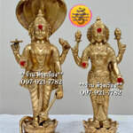 พระวิษณุ คู่ พระแม่ลักษมี (สูง14-17 นิ้ว) **Fine Work**