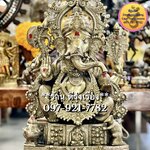 พระพิฆเนศ ปางเศรษฐี ประทานพร ประทับบัลลังก์