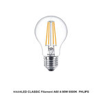 หลอดLED CLASSIC Filament A60 4-50W 6500K PHLIPS